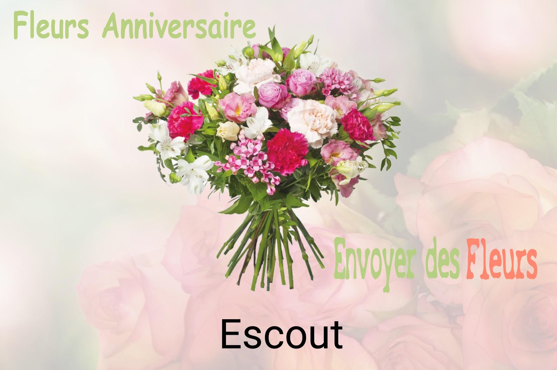 Bouquet de fleurs d’anniversaire livré à Escout